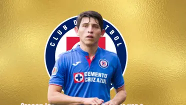 Alexis Gutiérrez en la portada y escudo de Cruz Azul/La Máquina Celeste