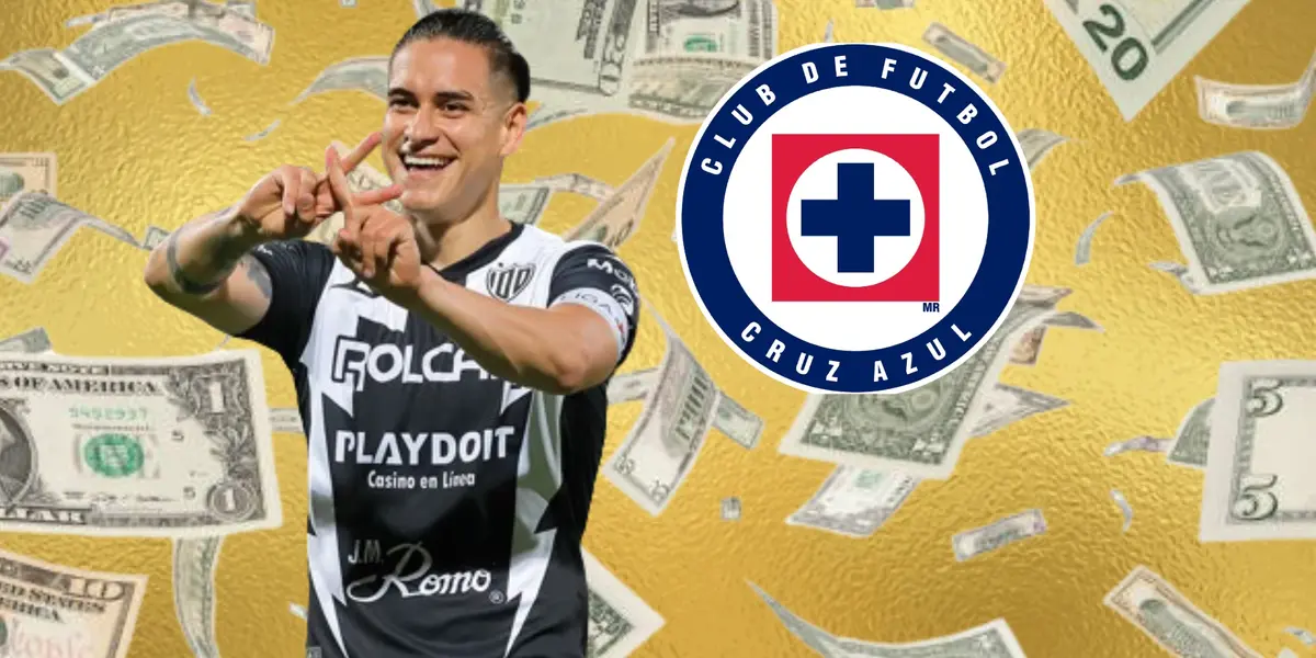 Alexis Peña, escudo de Cruz Azul, dólares cayendo/La Máquina Celeste