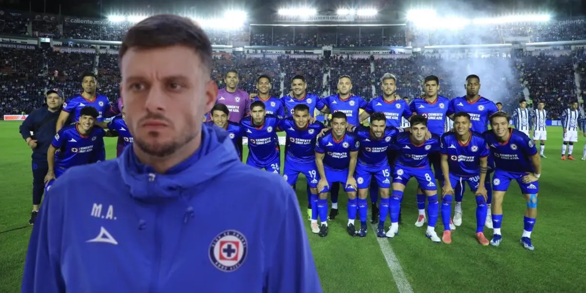 Anselmi, equipo de Cruz Azul en foto/La Máquina Celeste