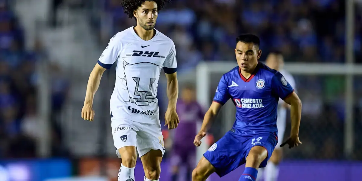 César Huerta jugando ante Cruz Azul en el estadio Ciudad de los Deportes / Marca