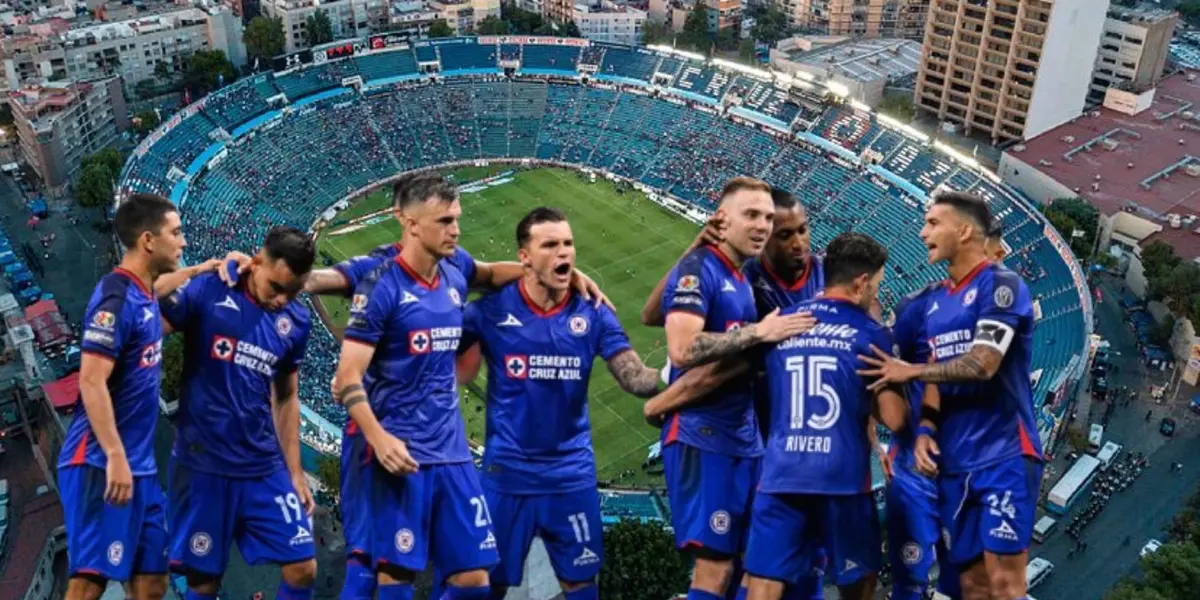 Cruz Azul celebrando gol en el Estadio de los Deportes/FOTO La Máquina Celeste