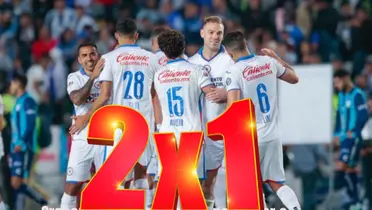 Cruz Azul celebrando gol/La Máquina Celeste