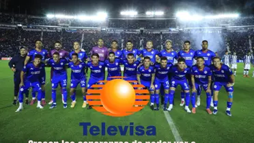 Cruz Azul equipo 2024, logo de Televisa