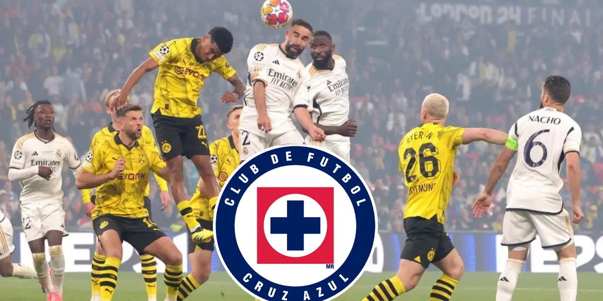 El equipo del Dortmund enfrentando al Real Madrid en la final/La Máquina Celeste