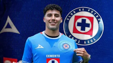 Jorge Sánchez con la jersey de Cruz Azul/La Máquina Celeste