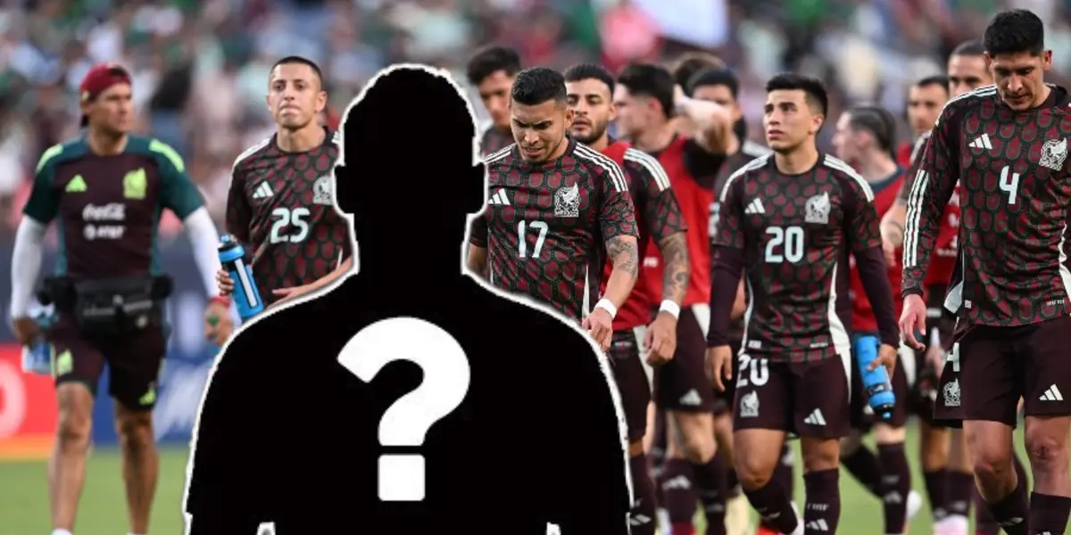 Jugador oculto con la Selección Mexicana de fondo/La Máquina Celeste