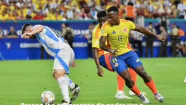 La selección de Argentina enfrentando a Colombia/La Máquina Celeste