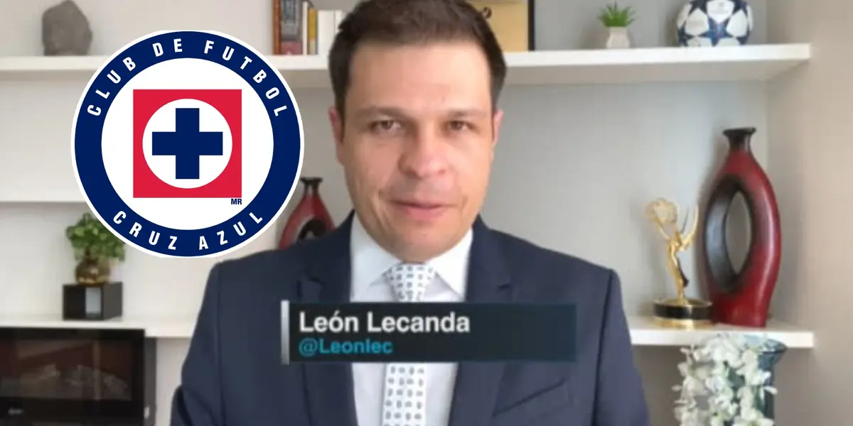 León Lecanda con el escudo de Cruz Azul/La Máquina Celeste
