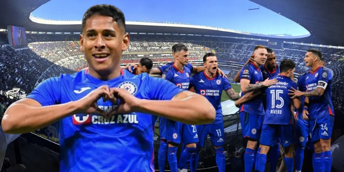 Luis Romo y el equipo de Cruz Azul/La Máquina Celeste