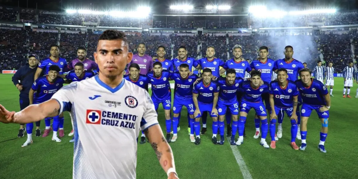 Orbelín Pineda con el equipo de Cruz Azul 2024/La Máquina Celeste
