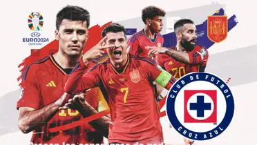 Selección de España, escudo de Cruz Azul/La Máquina Celeste
