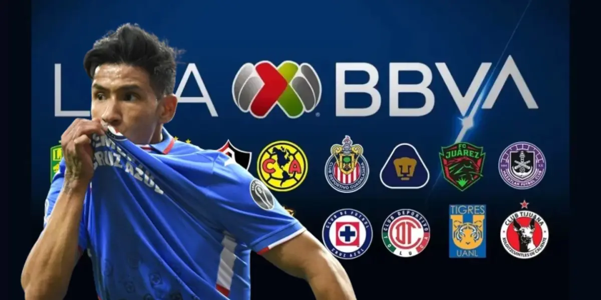 Uriel Antuna de fondo con equipos de Liga MX
