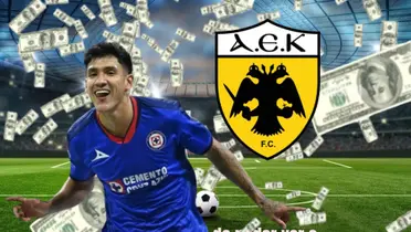 Uriel Antuna y el escudo del AEK de Atenas/La Máquina Celeste