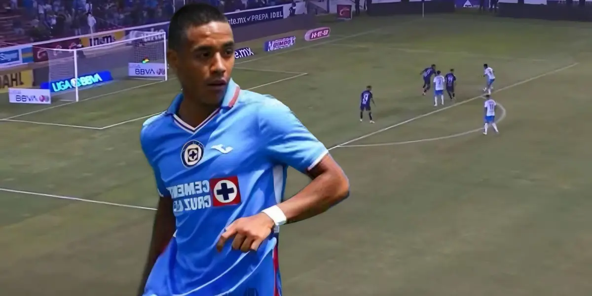 Amaury Morales y al fondo su gol vs Querétaro (Foto: Captura de video)