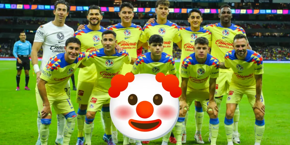 América en formación 2024 antes de un partido/La Máquina Celeste