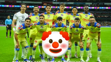 América en formación 2024 antes de un partido/La Máquina Celeste