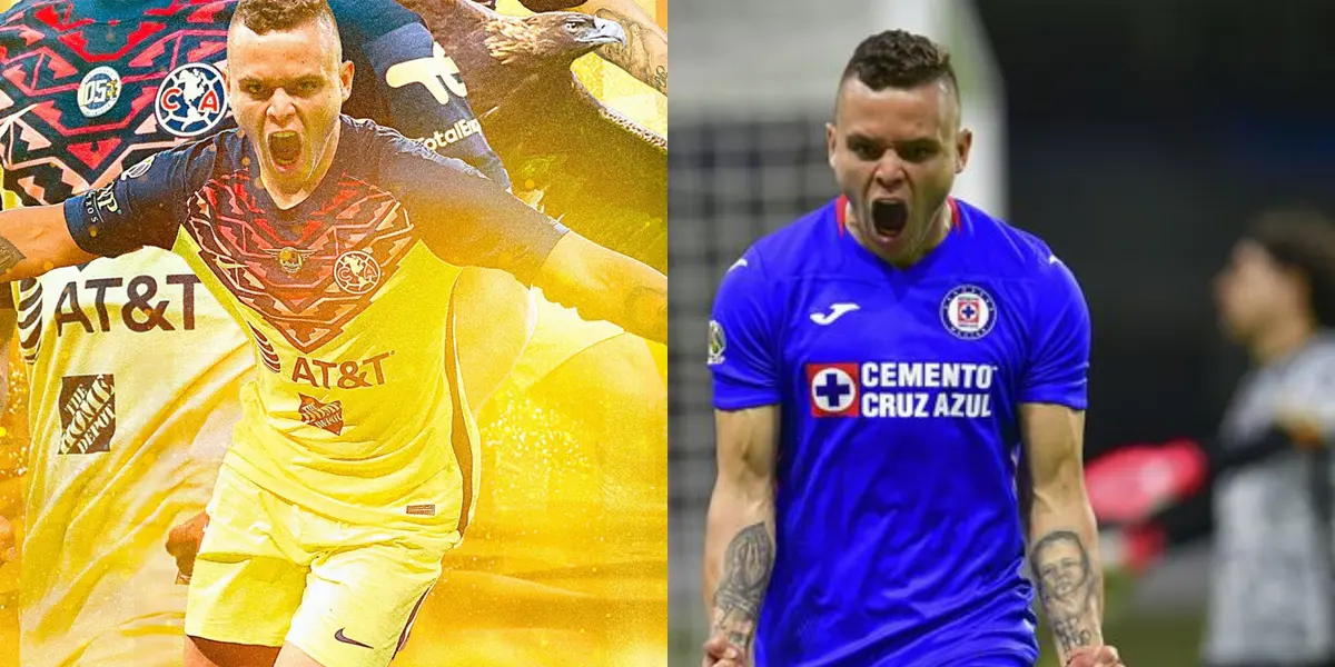 América presenta a Jonathan Rodríguez, festejando un gol contra ellos mismos  