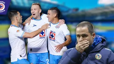 André Jardine y jugadores de Cruz Azul (Fuente: Récord / Fútbol Total)