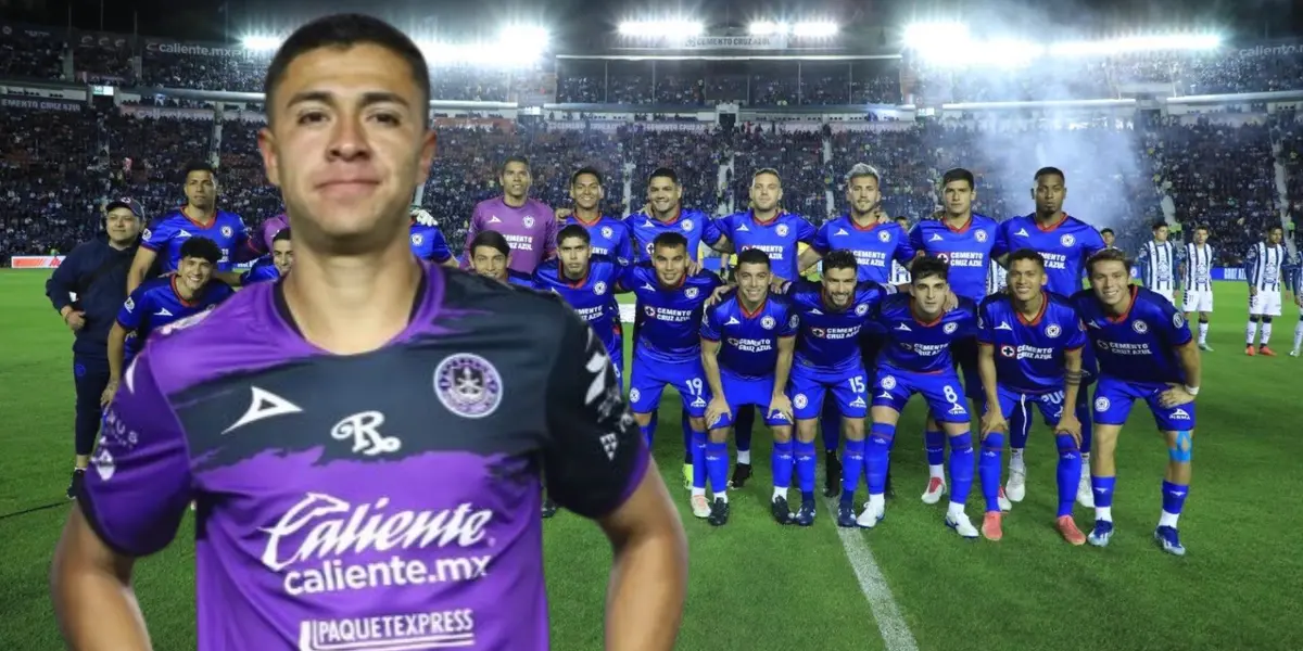 Andrés Montaño con el equipo de Cruz Azul/La Máquina Celeste