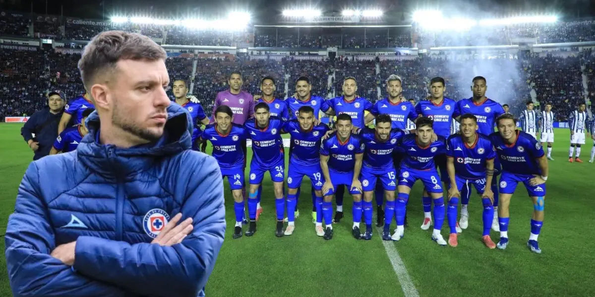 Anselmi con el equipo de Cruz Azul/FOTO La Máquina Celeste