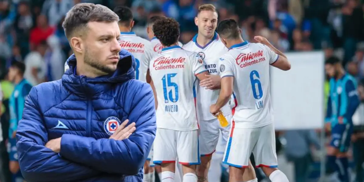 Anselmi, equipo de Cruz Azul celebrando gol/La Máquina Celeste