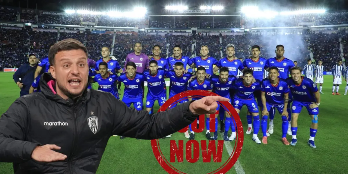 Anselmi junto al equipo de Cruz Azul/FOTO La Máquina Celeste