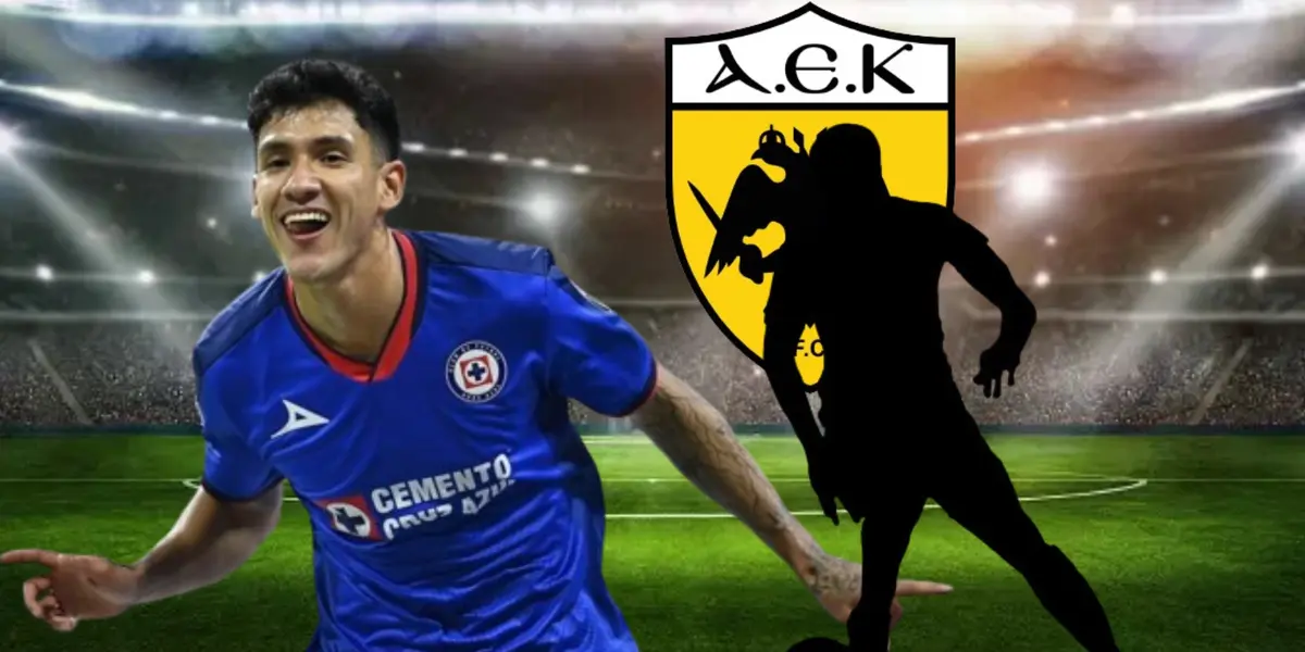 Antuna celebrando un gol logo, del AEK de Atenas/La Máquina Celeste