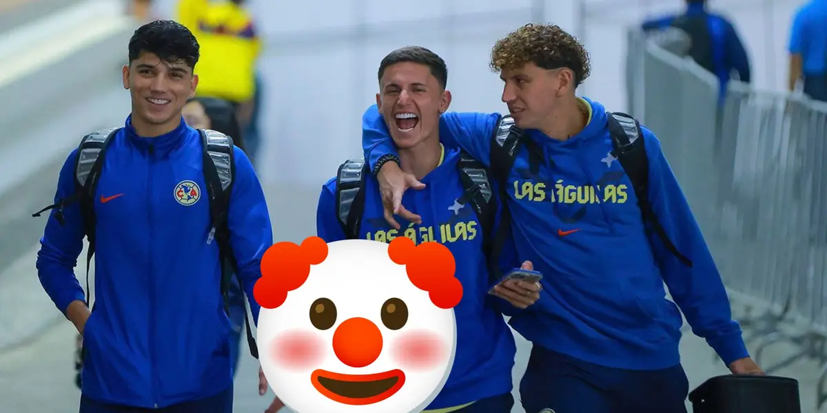 Brian Rodríguez, Kevin Álvarez e Igor Lichnovsky, emoji de payaso/La Máquina Celeste