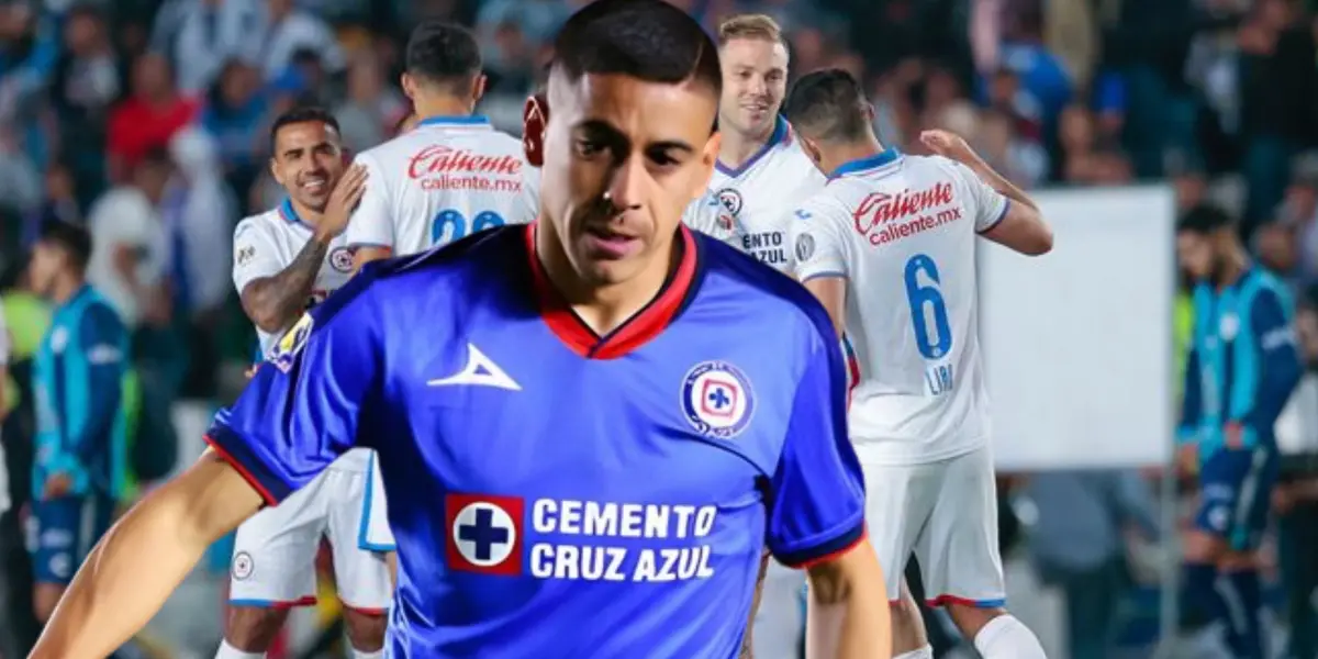 Cándido en la portada y Cruz Azul celebrando gol de fondo