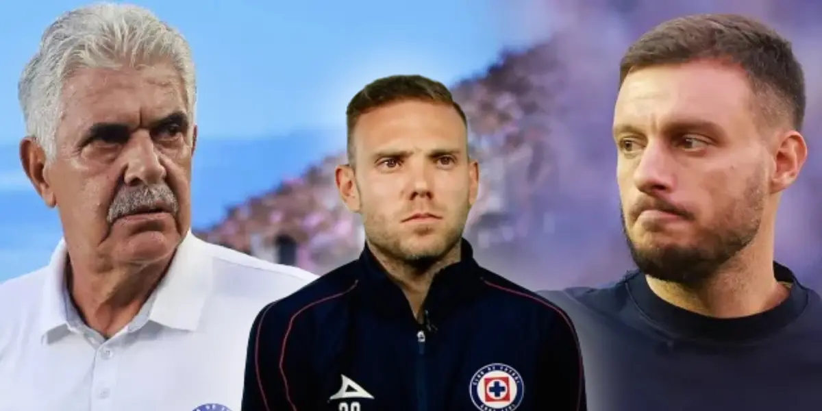 Carlos Rotondi y entrenadores de Cruz Azul (Fuente: JuanFutbol)