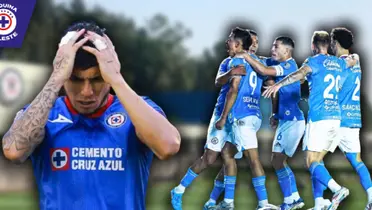 Carlos Salcedo y jugadores de Cruz Azul (Fuente: Marca)