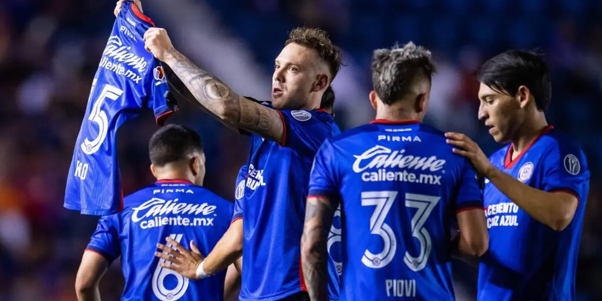 Cruz Azul marcando gol, Rotondi celebrando anotación