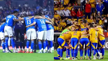 Cruz Azul y Tigres se enfrentan en la Jornada 17 / Foto: IG @cruzazul y @tigresoficial