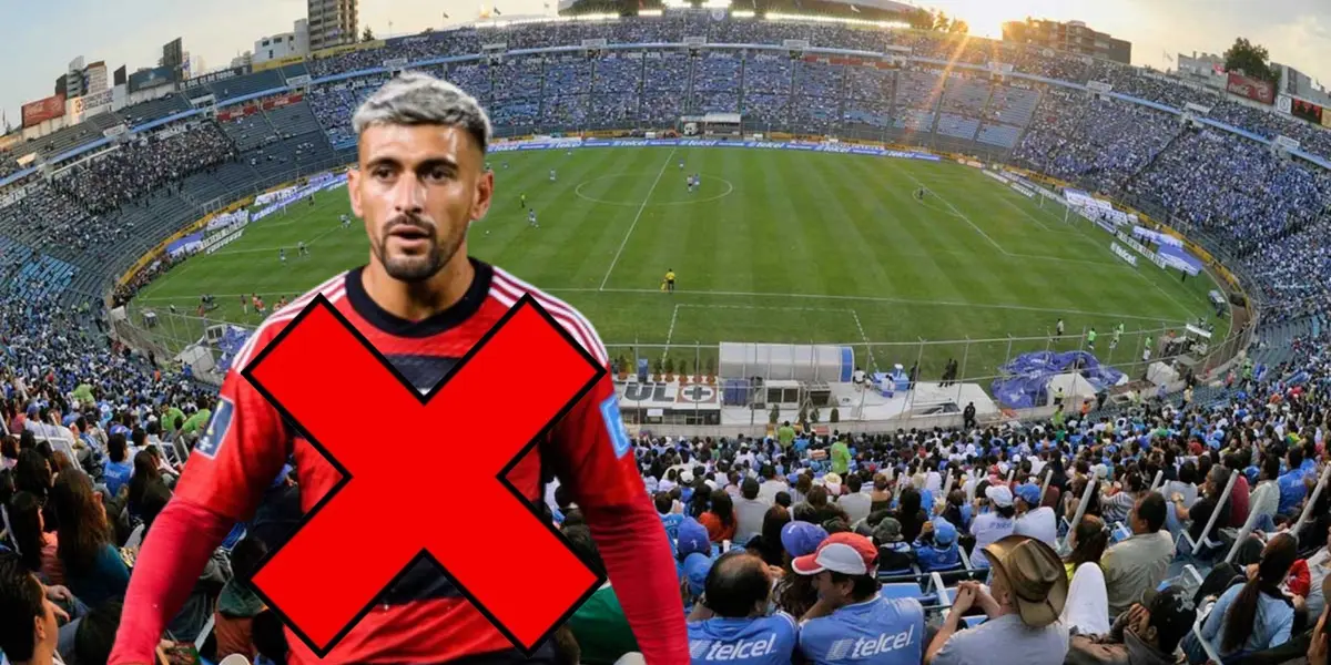 De Arrascaeta en el Estadio Azul, tachado/La. Máquina Celeste