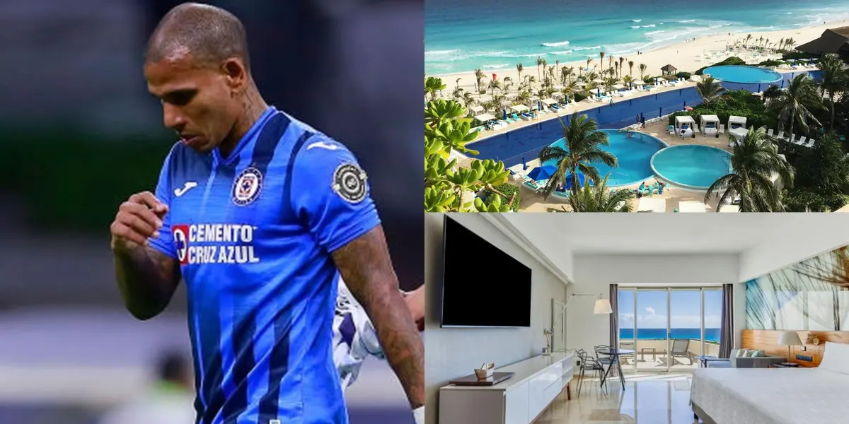 El venezolano no ha rendido lo que debe en Cruz Azul y pero está de vacaciones en el paraíso 