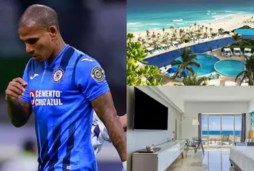 El venezolano no ha rendido lo que debe en Cruz Azul y pero está de vacaciones en el paraíso 