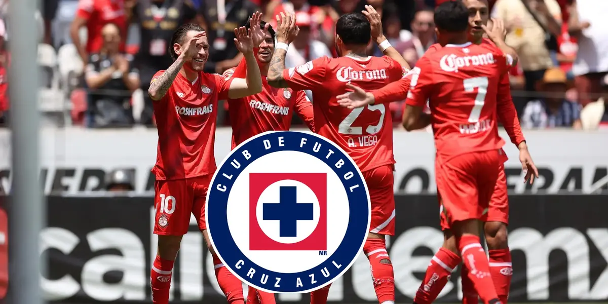 Equipo de Toluca, escudo de Cruz Azul