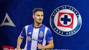 Eustaquio con la jersey de Cruz Azul/La Máquina Celeste