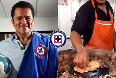 Ex jugador de La Máquina Celeste ahora puso su puesto de comida mexicana en la calle.