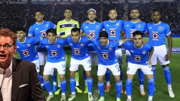 Faitelson con jugadores de Cruz Azul/FOTO: Récord