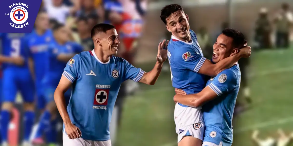 Festejo de jugdores Cruz Azul tras la goleada al América (Fuente: Marca)