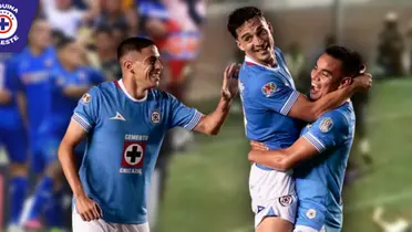 Festejo de jugdores Cruz Azul tras la goleada al América (Fuente: Marca)