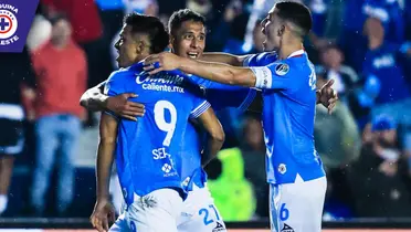 Festejo de los jugadores de Cruz Azul ante el América (Fuente: Cruz Azul)