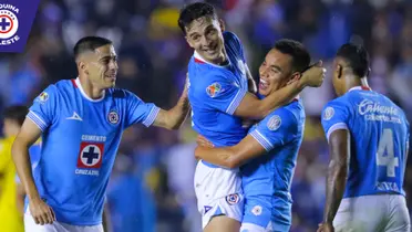 Festejo de los jugadores de Cruz Azul (Fuente: 90min)