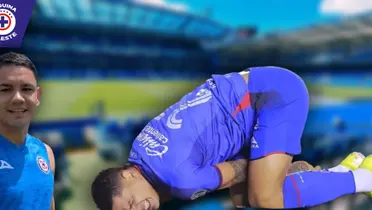 Gabriel Fernández en Cruz Azul (Fuente: Récord)