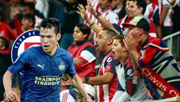 Hirving Lozano, Cruxz Azul, afición Chivas/FOTO La Máquina Celeste