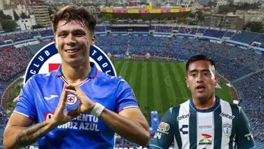 Huescas junto a Erick Sánchez en el Estadio Azul/La Máquina Celeste