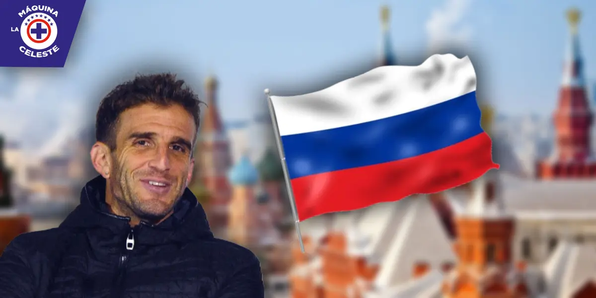 Iván Alonso y bandera de Rusia (Fuente: ESPN)