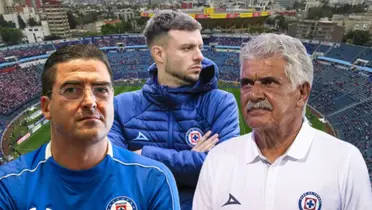 Joaquín Moreno, Anselmi y el Tuca Ferretti/FOTO La Máquina Celeste