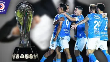 Jugadores de Cruz Azul y el trofeo de la Liga MX (Fuente: Marca)